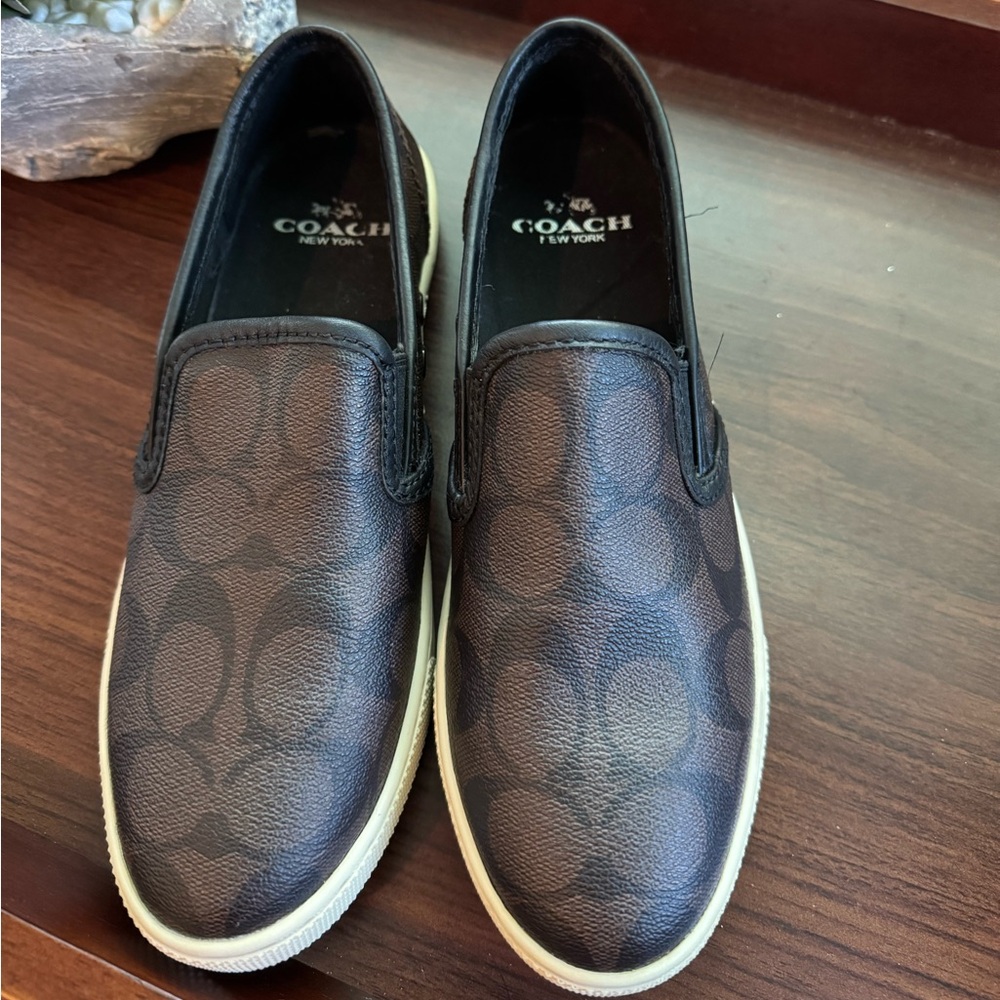 Coach Black and Brown Flats